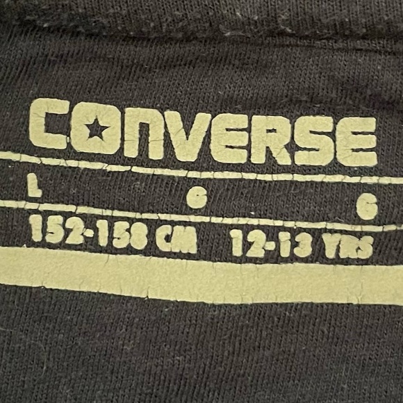 Converse All Star Boys Navy Blue Fleece Pullover Hoodie - Picture 3 of 3